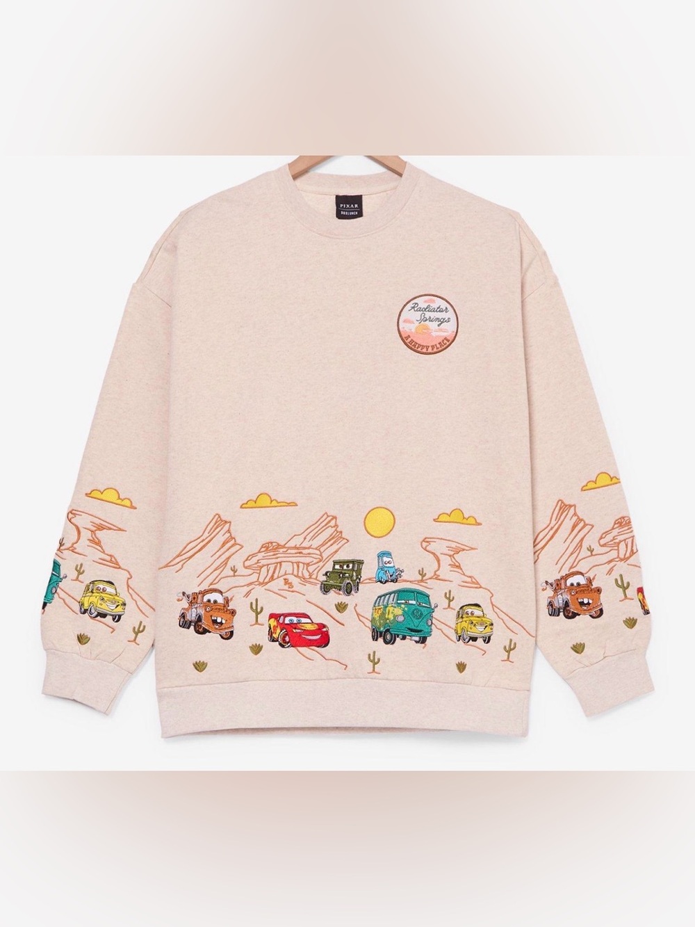 NWT Disney Pixar Cars Radiator Springs embroidered sweatshirt 3X